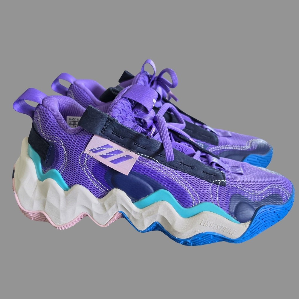 Adidas Exhibit B Candace Parker Womens 7 Purple Mint Rush Basketball ShoesGym